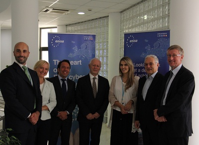 ITRE MEPs Eva Kaili and Michal Boni met with ENISA's management and staff