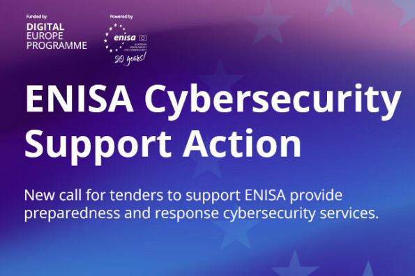 Enhance Europe's Cyber Resilience - A visual to promote participation to the ENISA Cybersecurity Support Action Tender