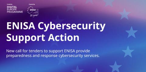 Enhance Europe's Cyber Resilience - A visual to promote participation to the ENISA Cybersecurity Support Action Tender